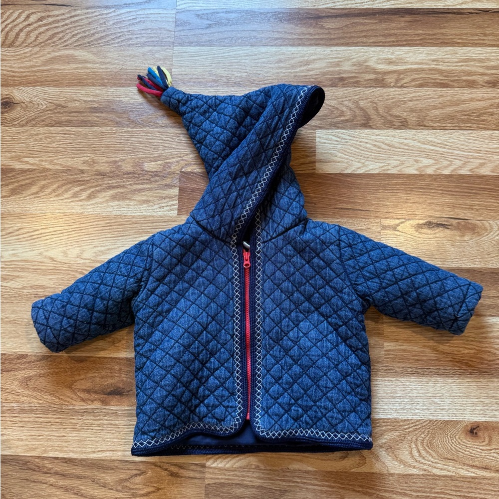 Hanna Andersson Chambray Quilted Jacket